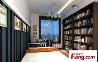 天津龍居花園歐美風(fēng)情二居室裝修效果圖 86平米4萬裝修設(shè)計案例 天津房天下家居裝修網(wǎng)